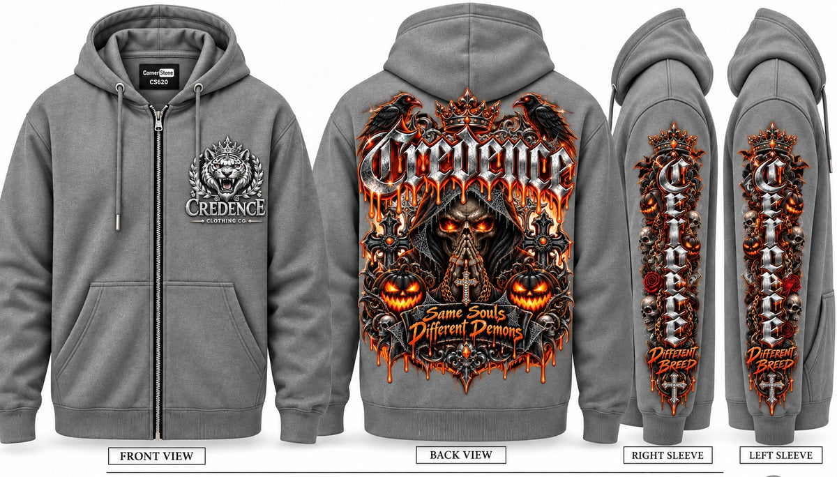 Grim reaper zip up hoodie