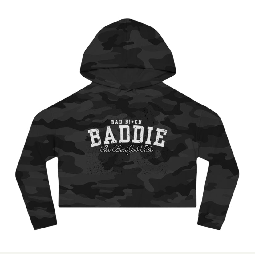 Baddie crop top hoodie
