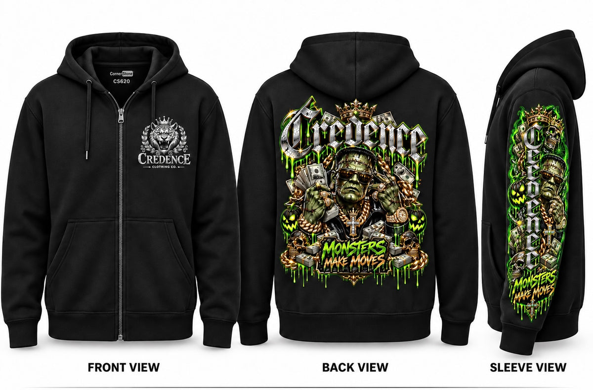 Frankenstein zip up hoodie ￼