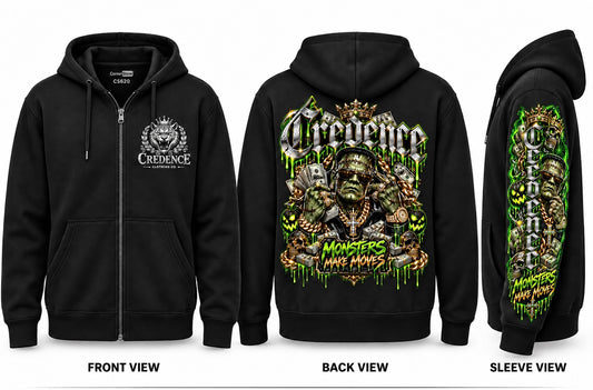 Frankenstein zip up hoodie ￼