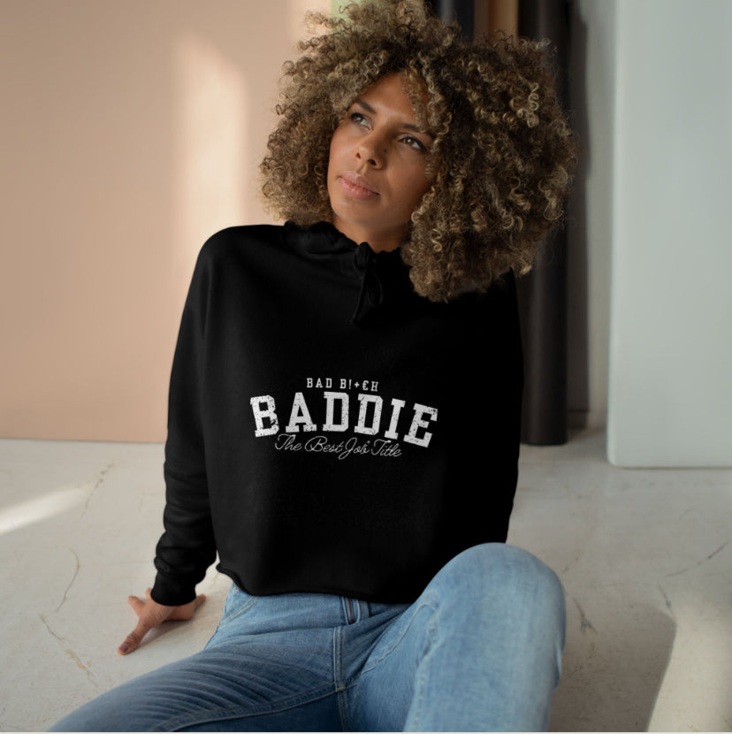 Baddie crop top hoodie