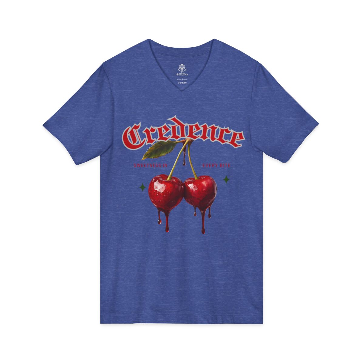 Wet cherries women’s jersey v-neck T-shirt (short sleeve