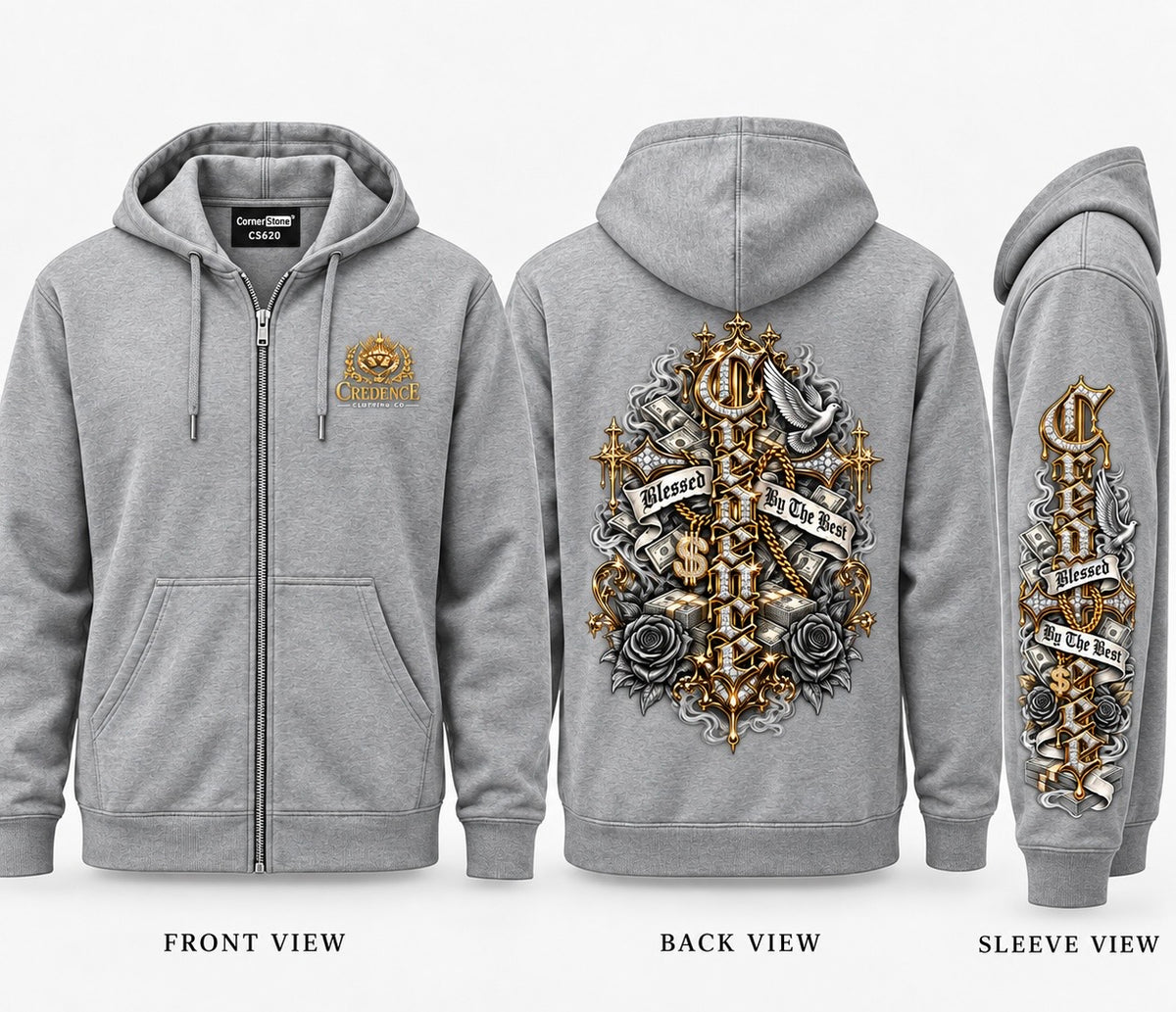 Credence Zip up hoodie