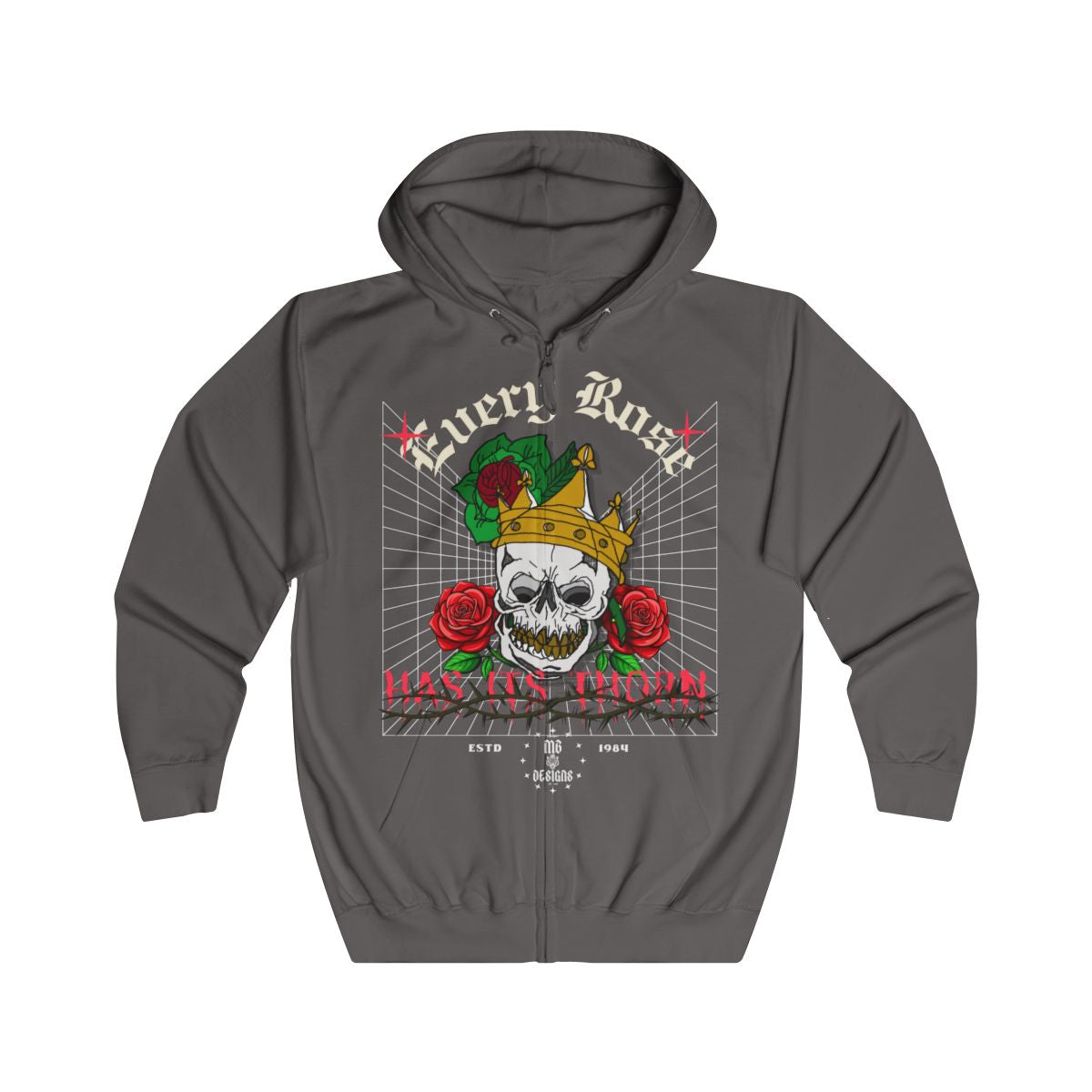 Every Rose Zip Up Hoodie