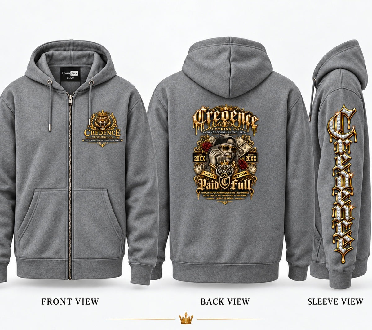 Credence zip up hoodie