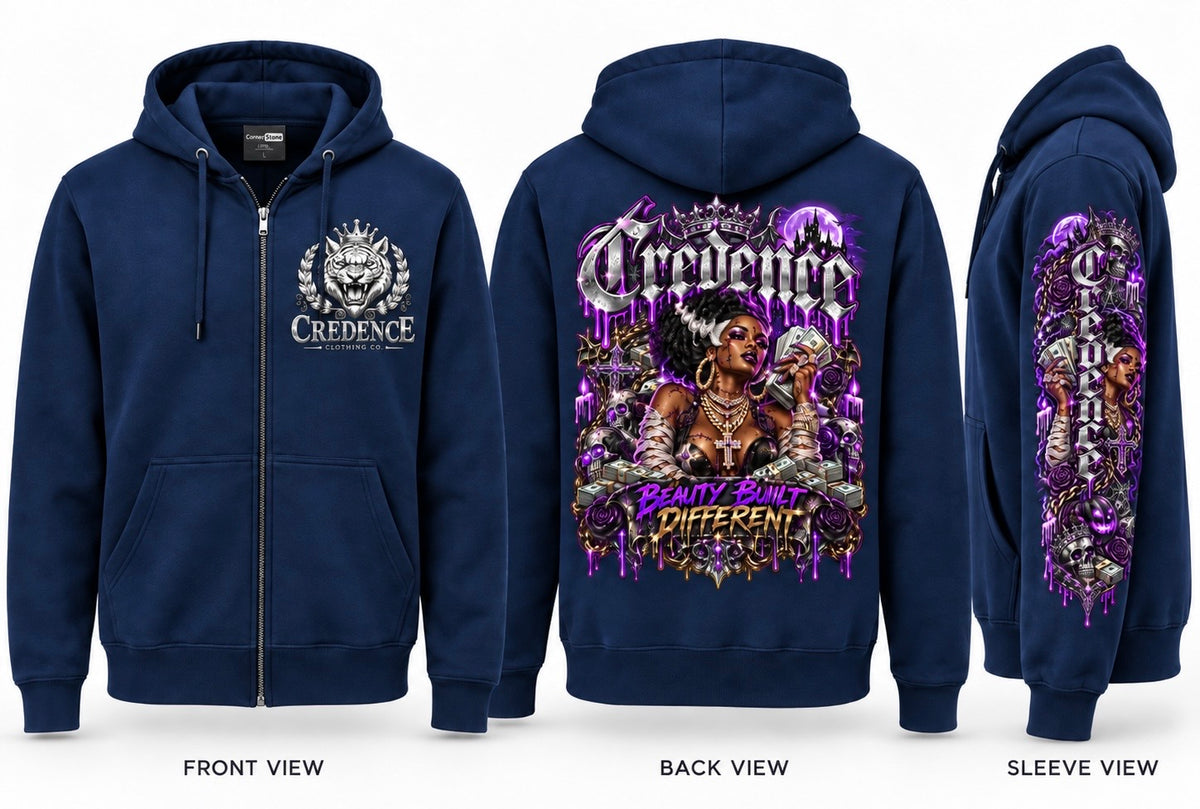 Bride of Frankenstein ￼zip up hoodie