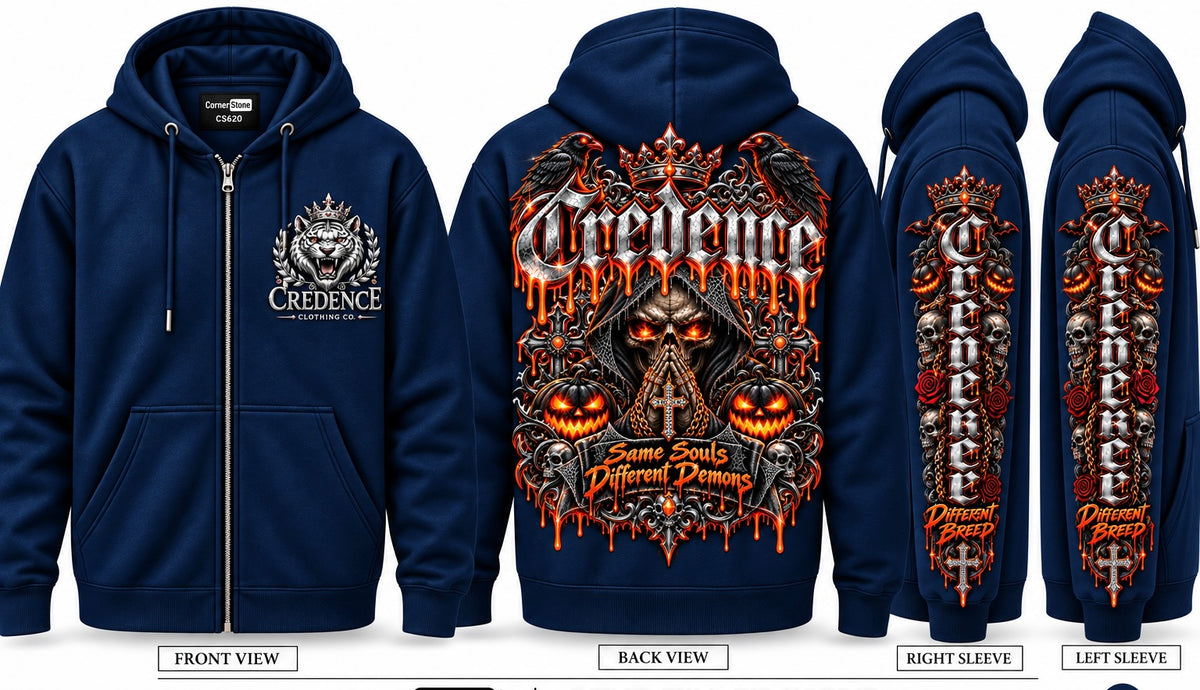 Grim reaper zip up hoodie